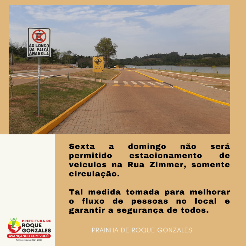 CIRCULAÇÃO DE VEÍCULOS NA RUA ZIMMER - PRAINHA DE ROQUE GONZALES